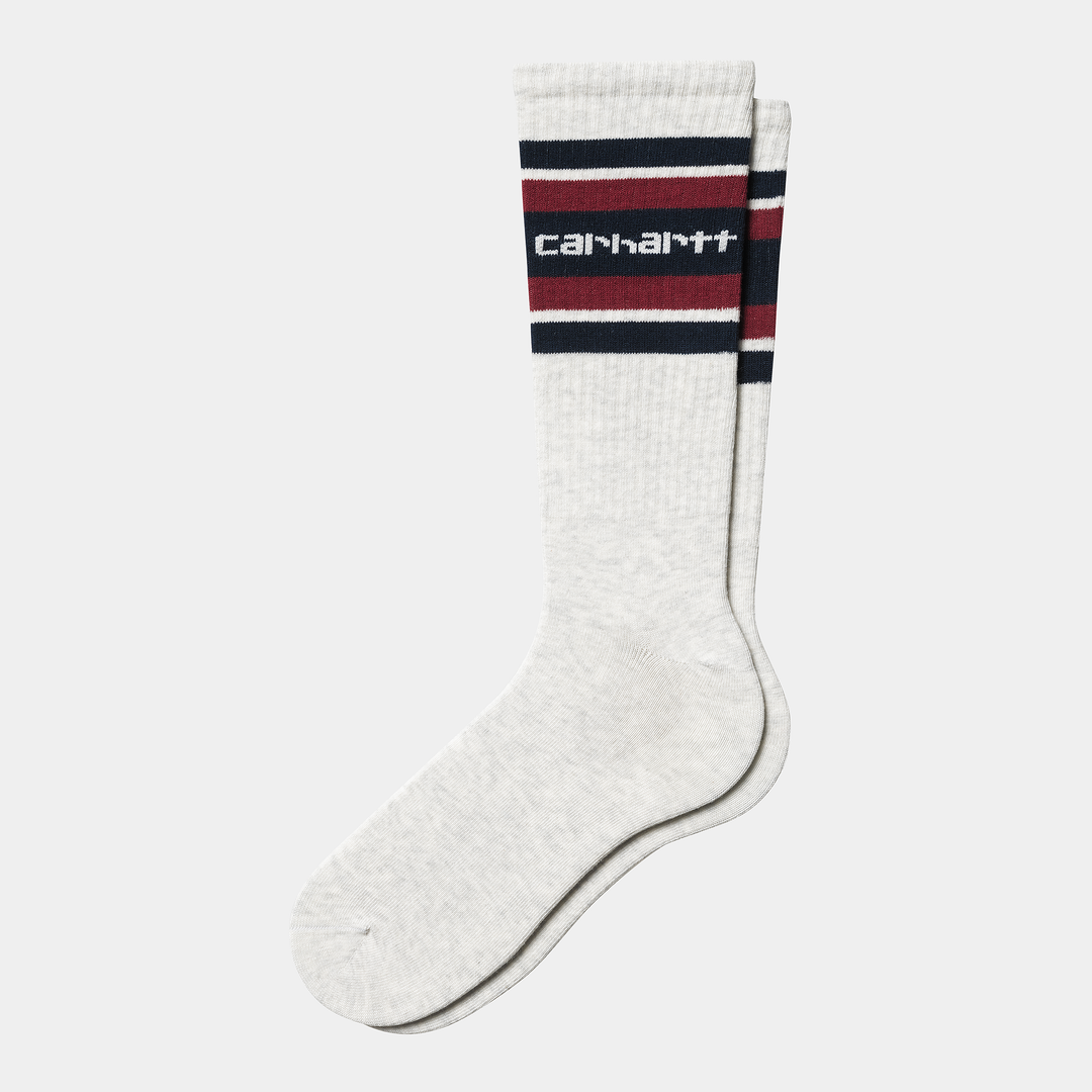 Connors Socks Ash Heather / Air Force Blue / Scarle