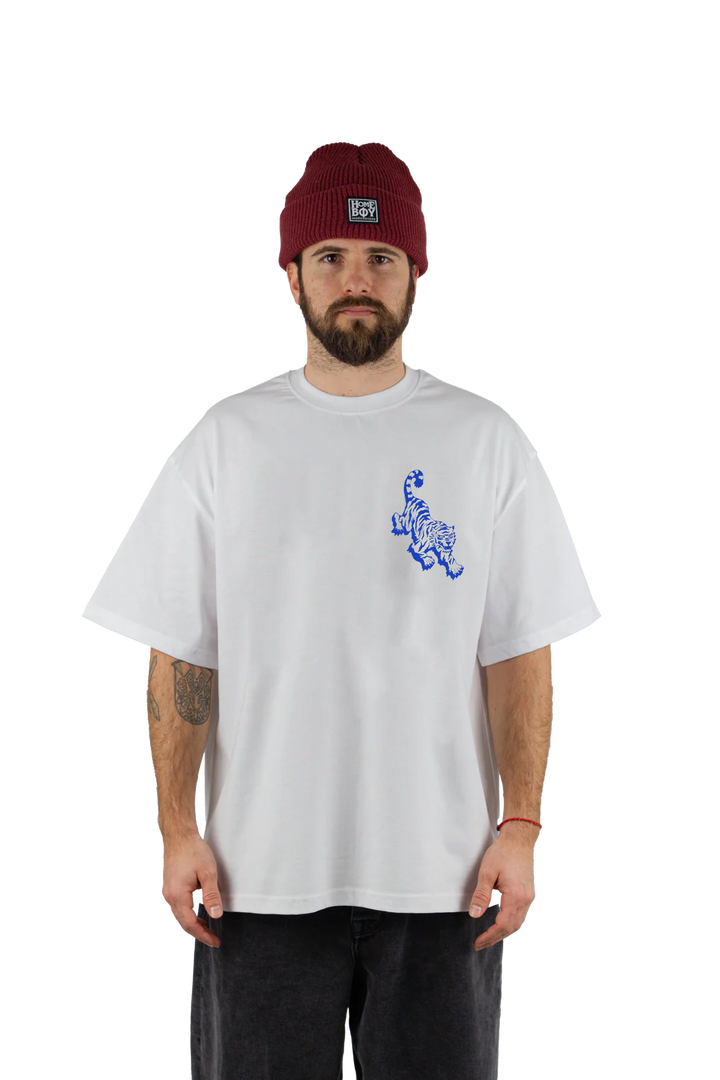 Tattoo Tiger Tee White White