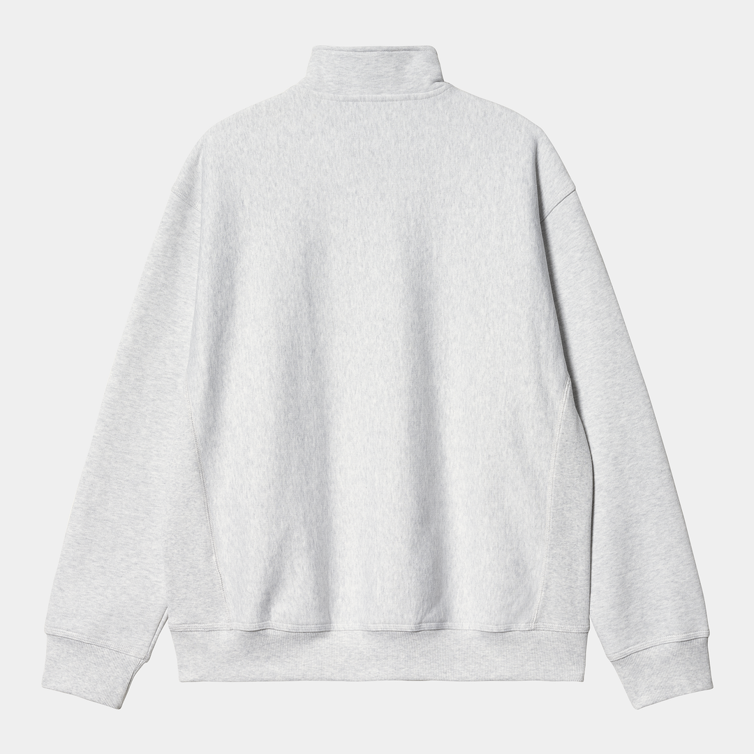 Half Zip American Script Sweat Ash Heather