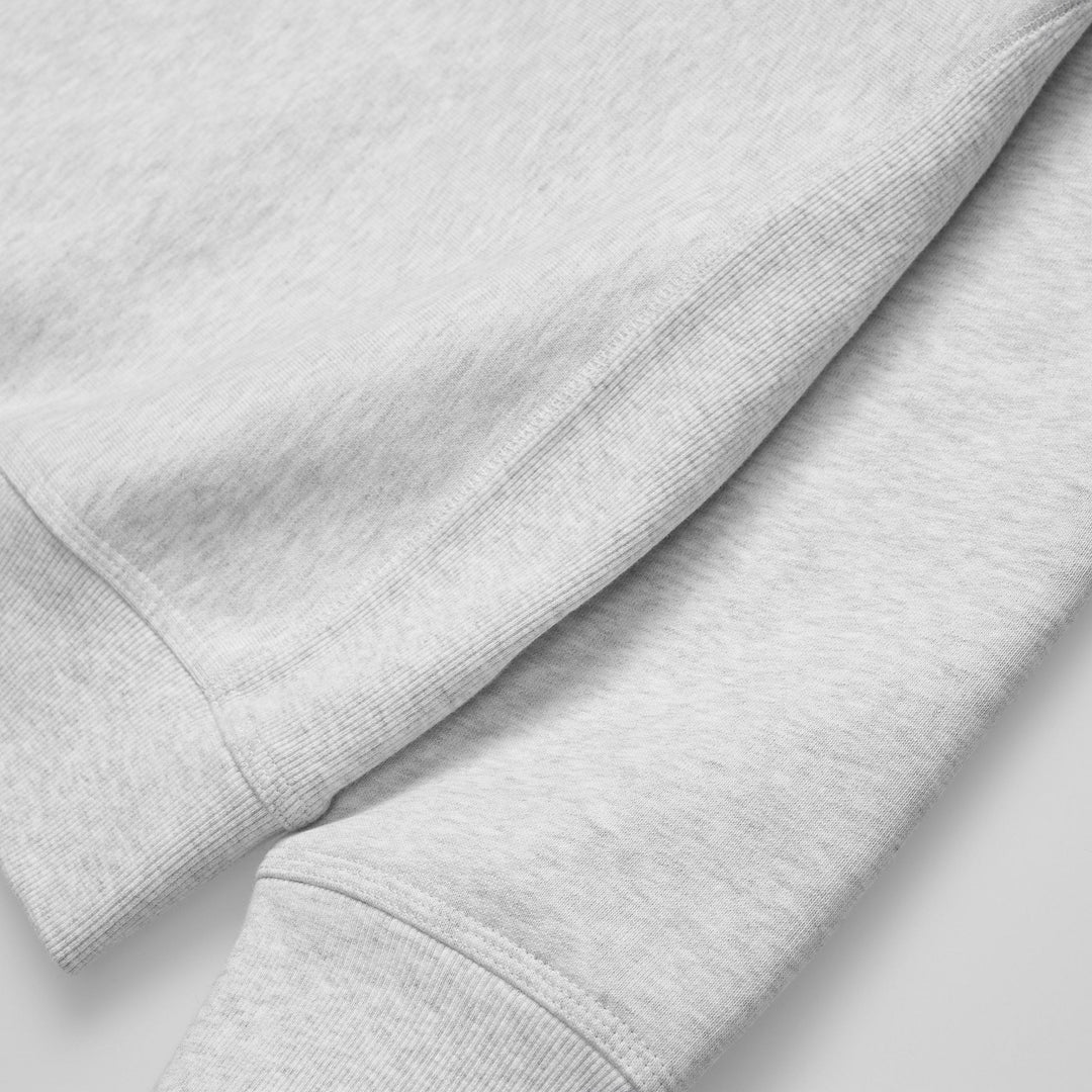 Half Zip American Script Sweat Ash Heather