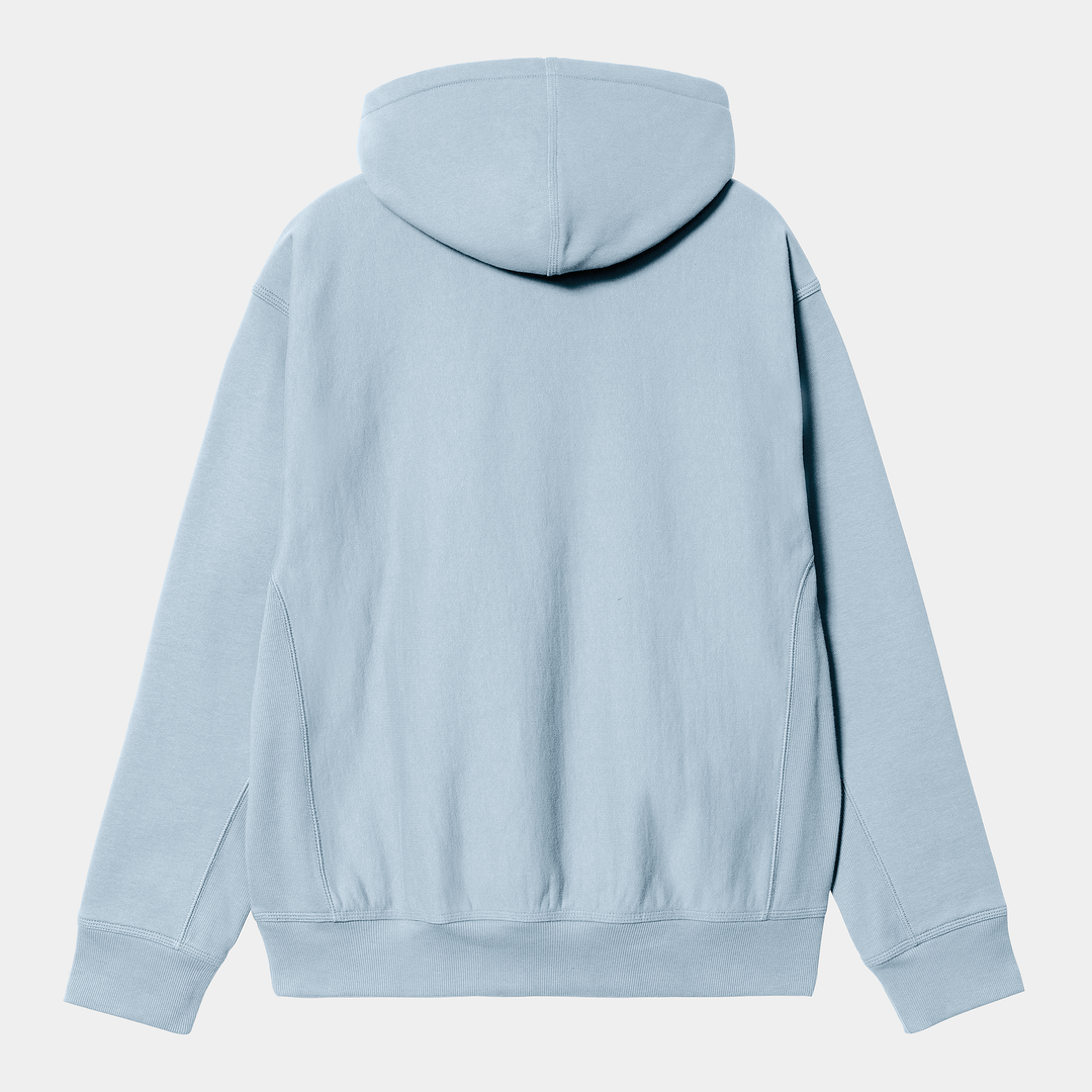 Hooded American Script Sweat Frosted Blue / ---