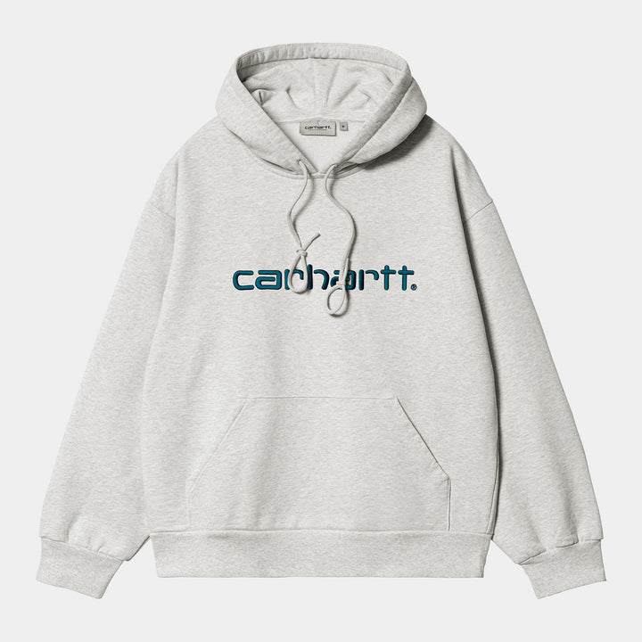 Hooded Carhartt Sweat Ash Heather / Duck Blue