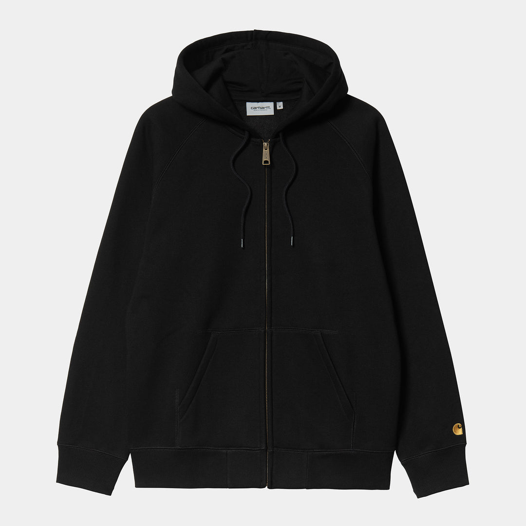 Hooded Chase Jacket Black / Gold