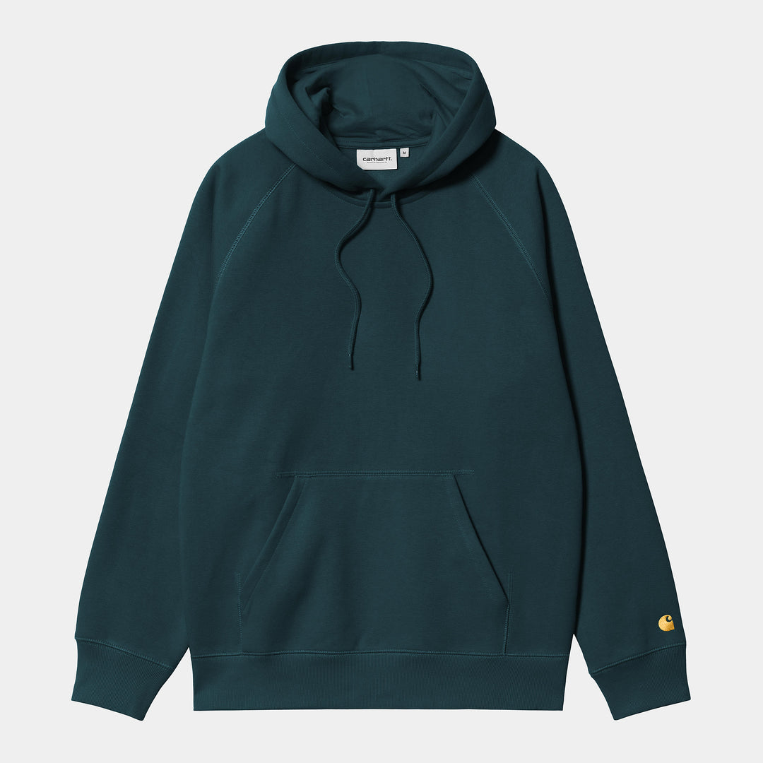 Hooded Chase Sweat Duck Blue / Gold