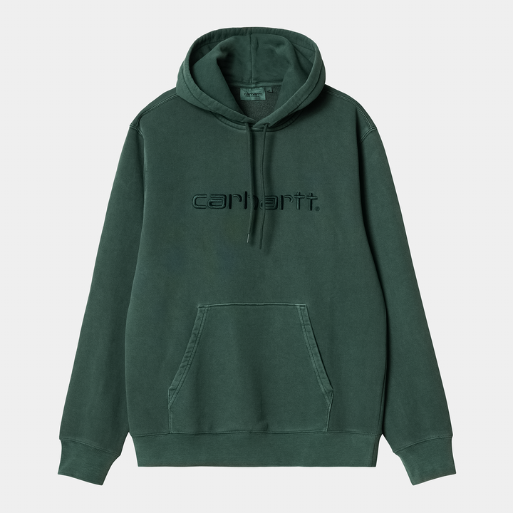 Hooded Duster Sweat Discovery Green Garment Dyed