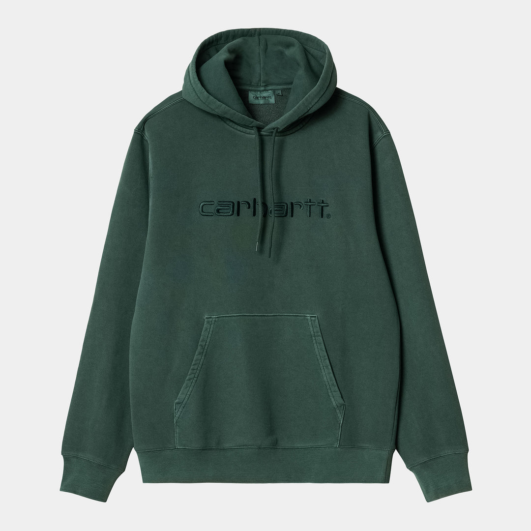 Hooded Duster Sweat Discovery Green Garment Dyed