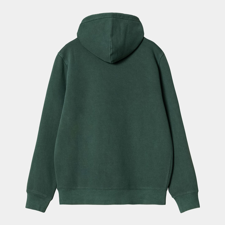 Hooded Duster Sweat Discovery Green Garment Dyed