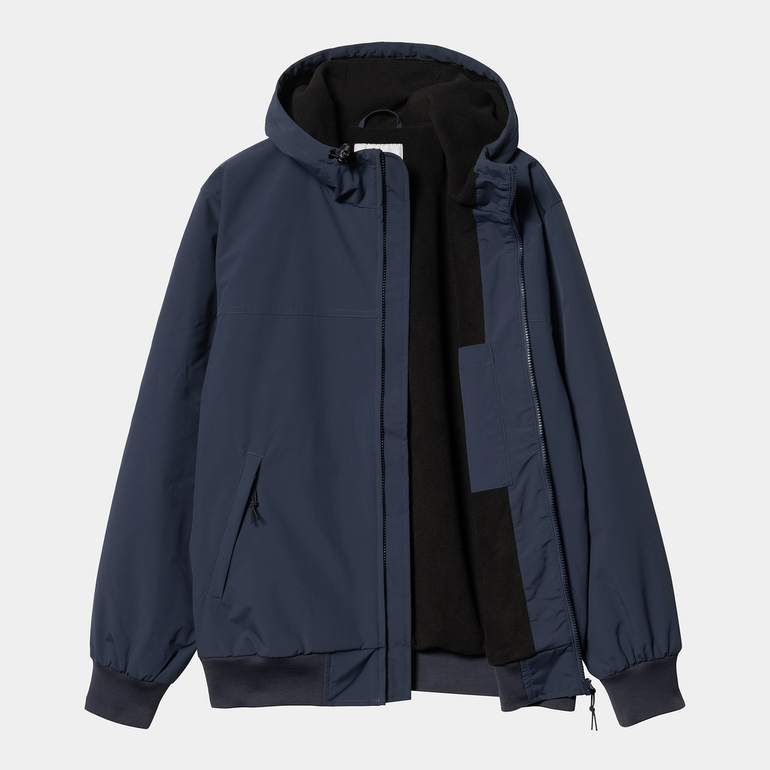 Hooded Sail Jacket Air Force Blue / White