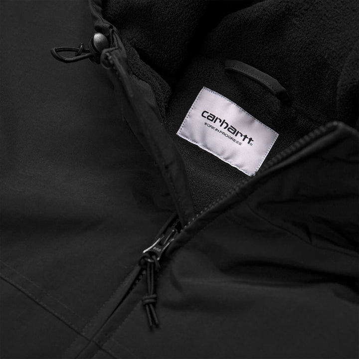 Hooded Sail Jacket Black / White