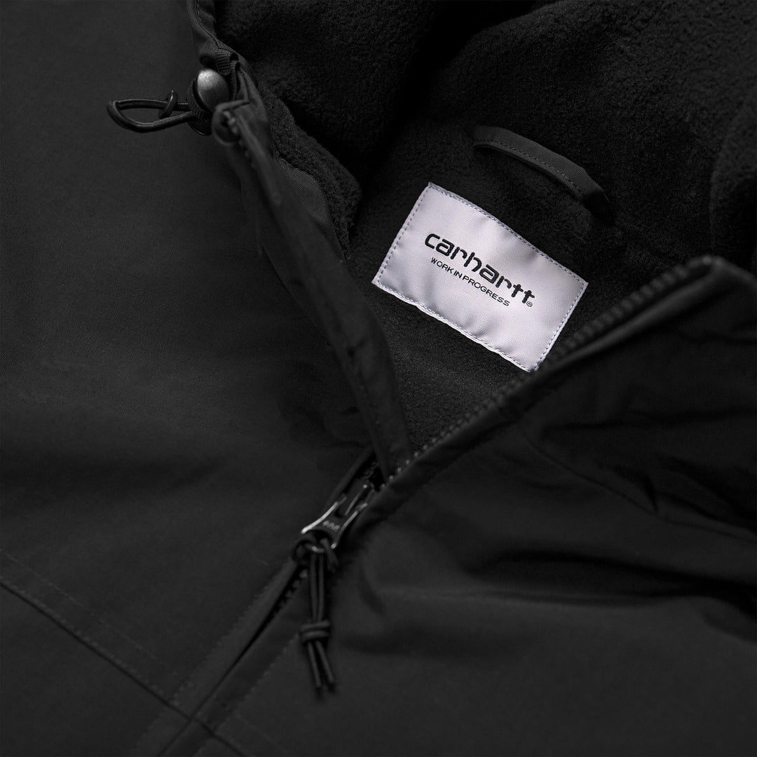 Hooded Sail Jacket Black / White