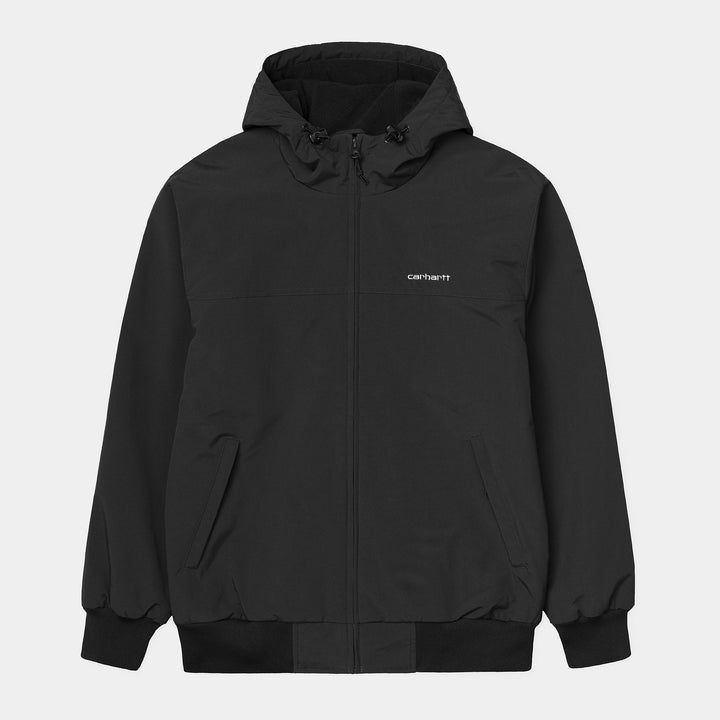 Hooded Sail Jacket Black / White