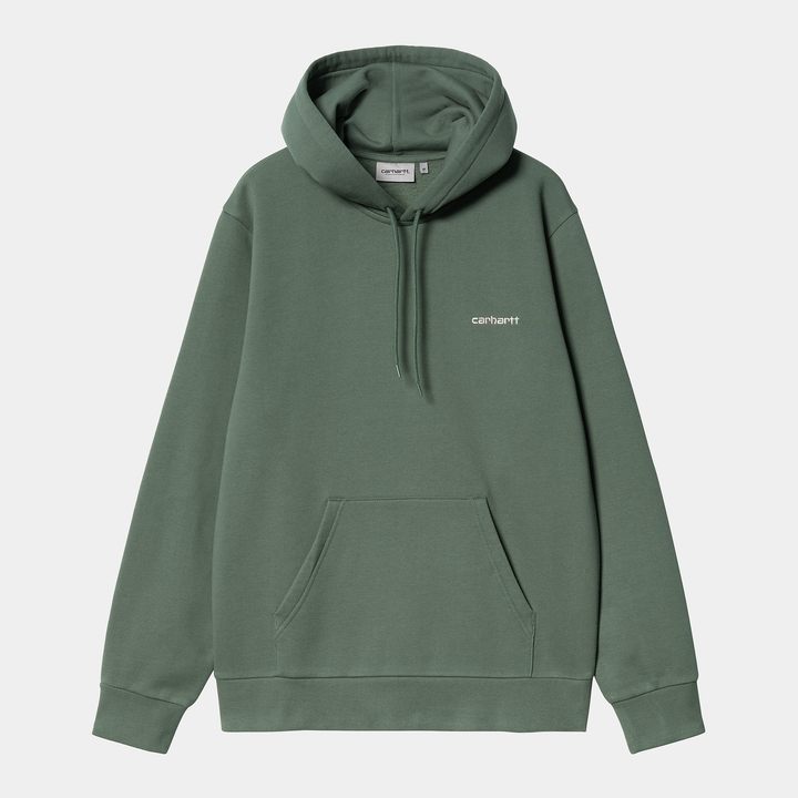 Hooded Script Embroidery Sweat Park / White / ---