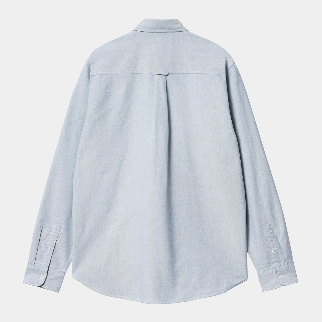 L/S C-logo Shirt Prussian Blue / White