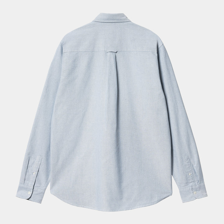 L/S C-logo Shirt Prussian Blue / White