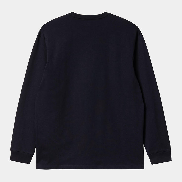 L/S Chase T-shirt Dark Navy / Gold - The Road 1380