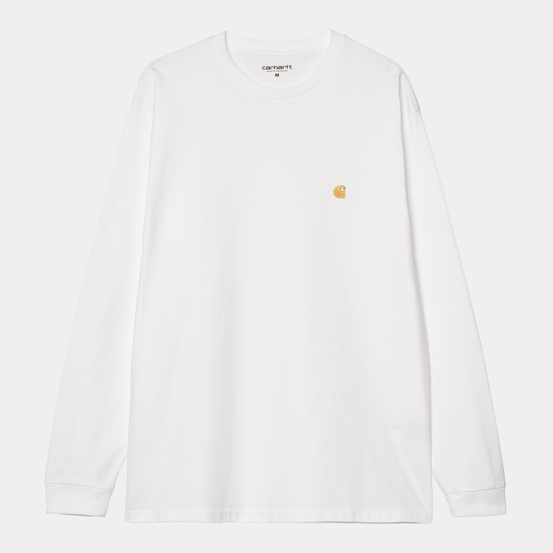 L/S Chase T-shirt White / Gold