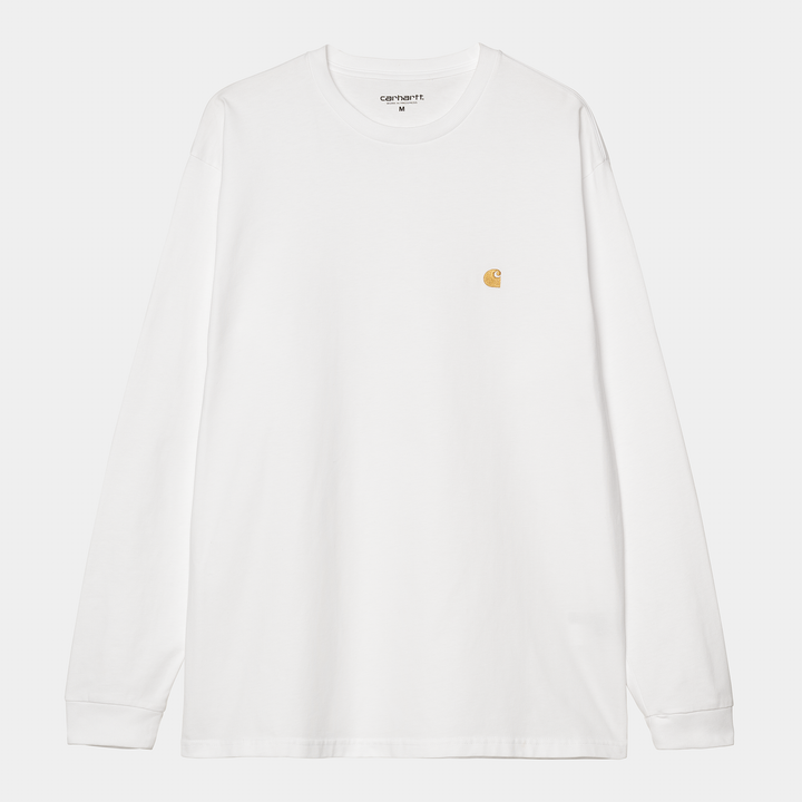 L/S Chase T-shirt White / Gold