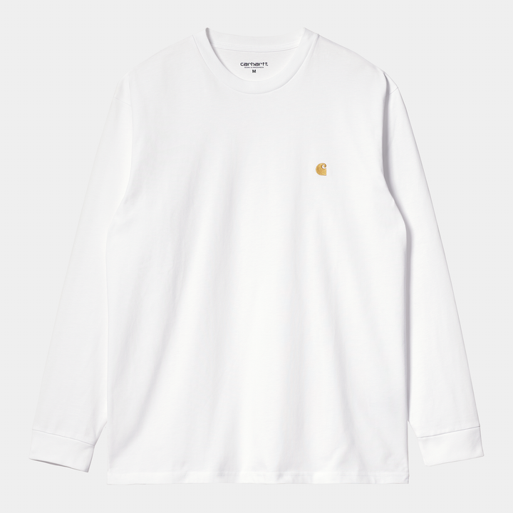 L/S Chase T-shirt White / Gold