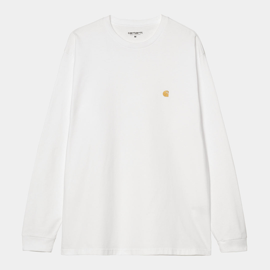 L/S Chase T-shirt White / Gold