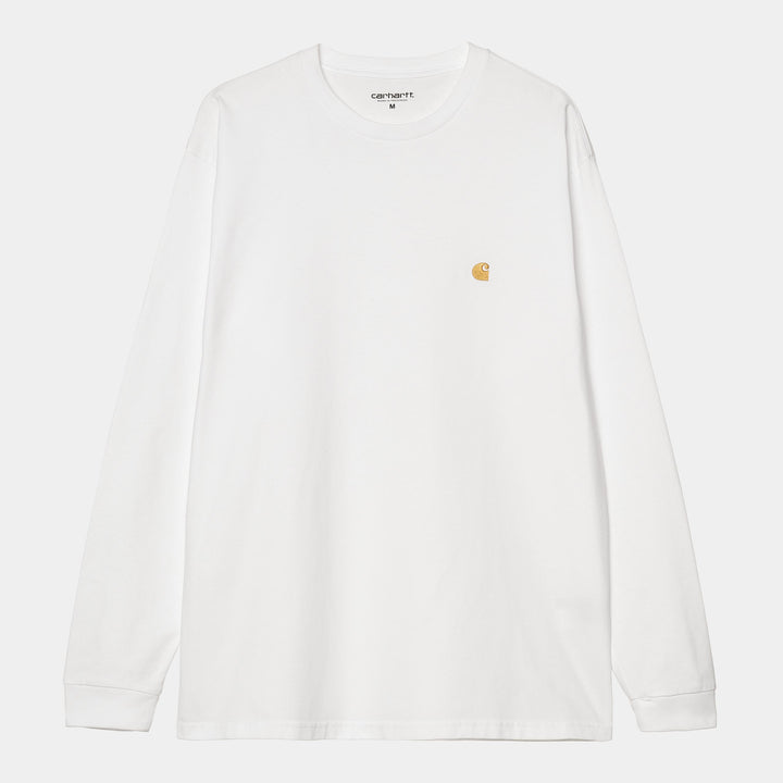 L/S Chase T-shirt White / Gold