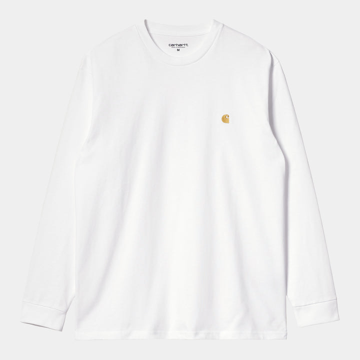 L/S Chase T-shirt White / Gold