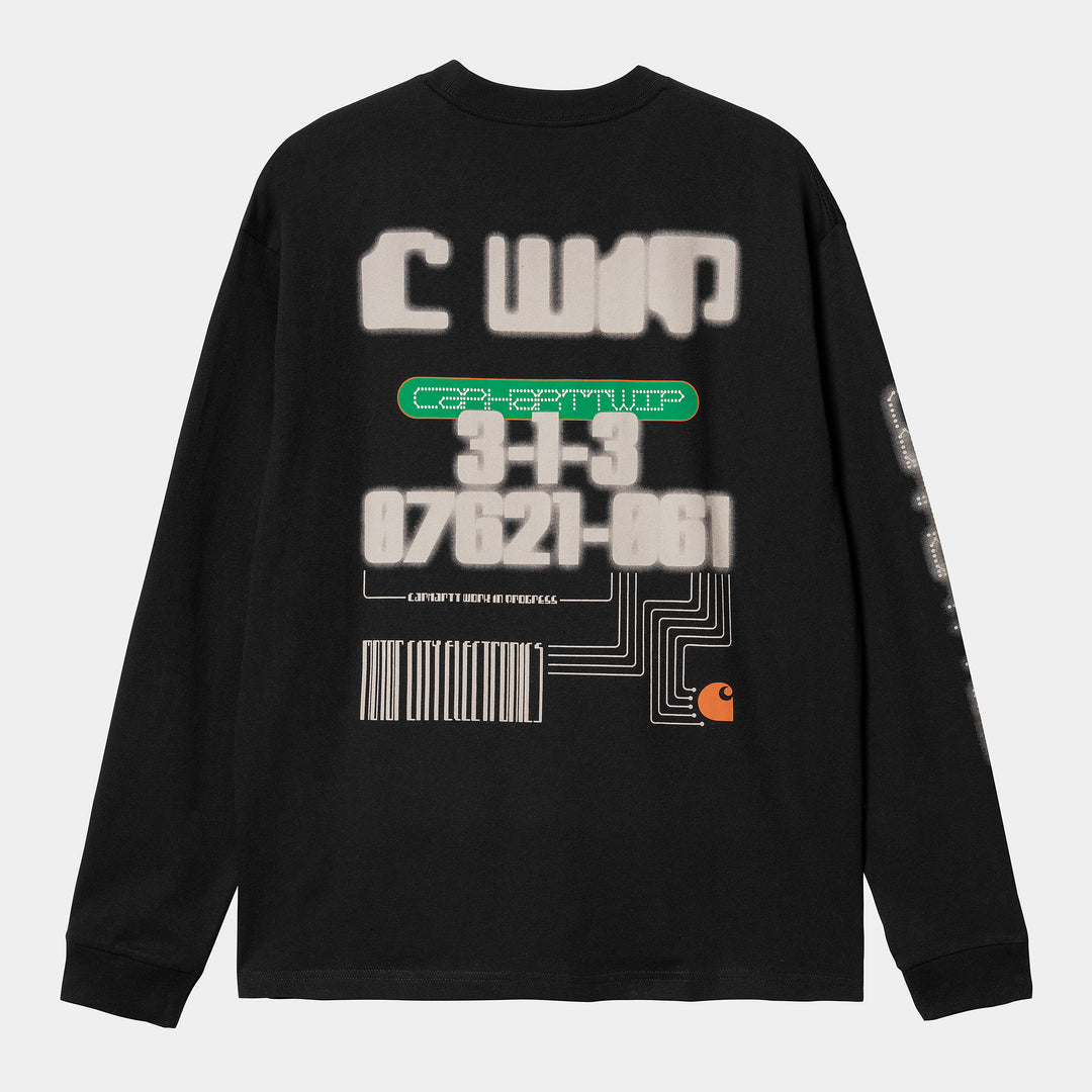 L/S Electronics T-shirt Black