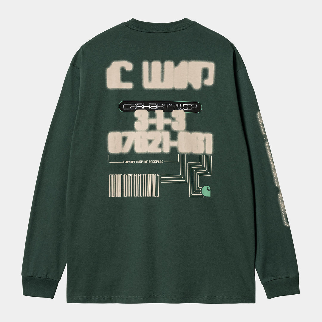 L/S Electronics T-shirt Discovery Green