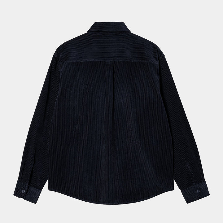 L/S Flint Shirt Dark Navy Rinsed