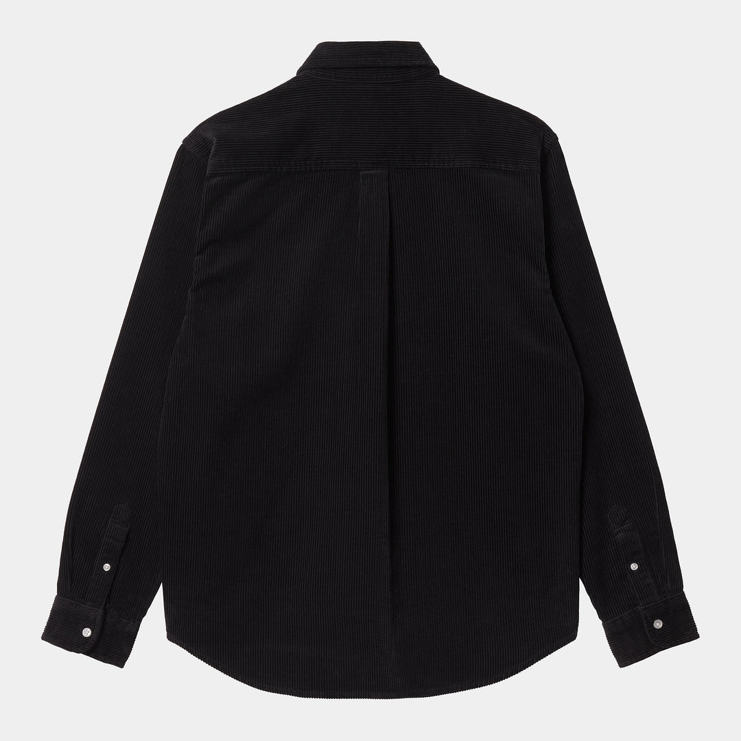 L/S Madison Cord Shirt Black / Wax