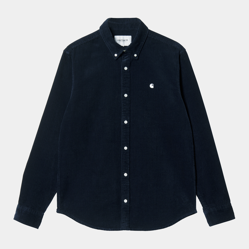 L/S Madison Cord Shirt Dark Navy / Wax - The Road 1380