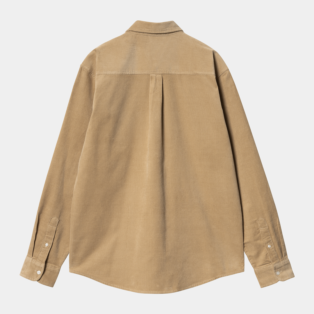 L/S Madison Fine Cord Shirt Sable / Black / ---