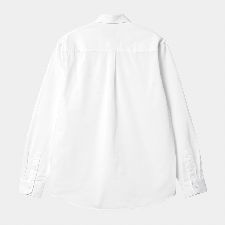 L/S Madison Shirt White / Black