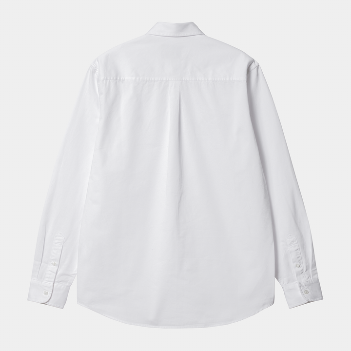 L/S Madison Shirt White / Black