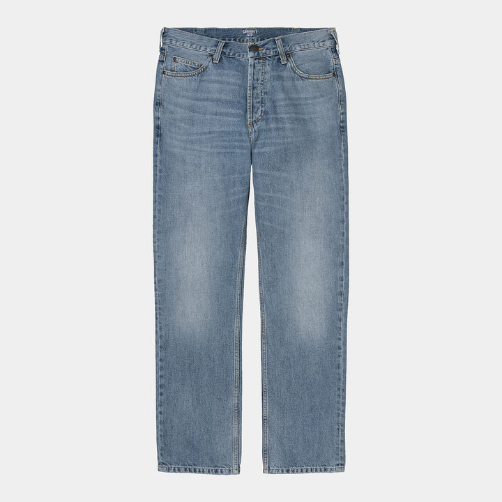 Marlow Pant Blue Worn Bleached