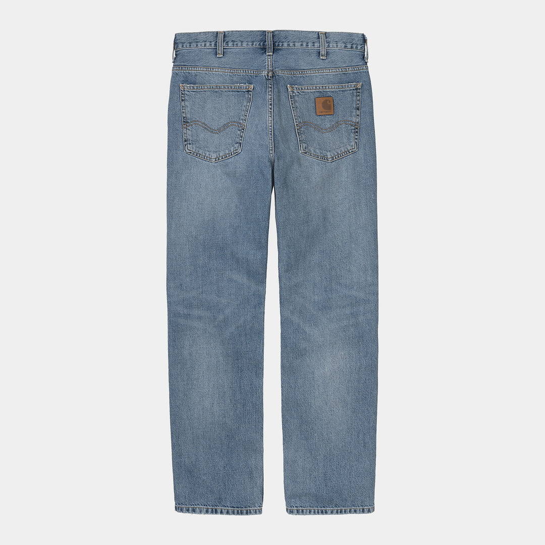 Marlow Pant Blue Worn Bleached