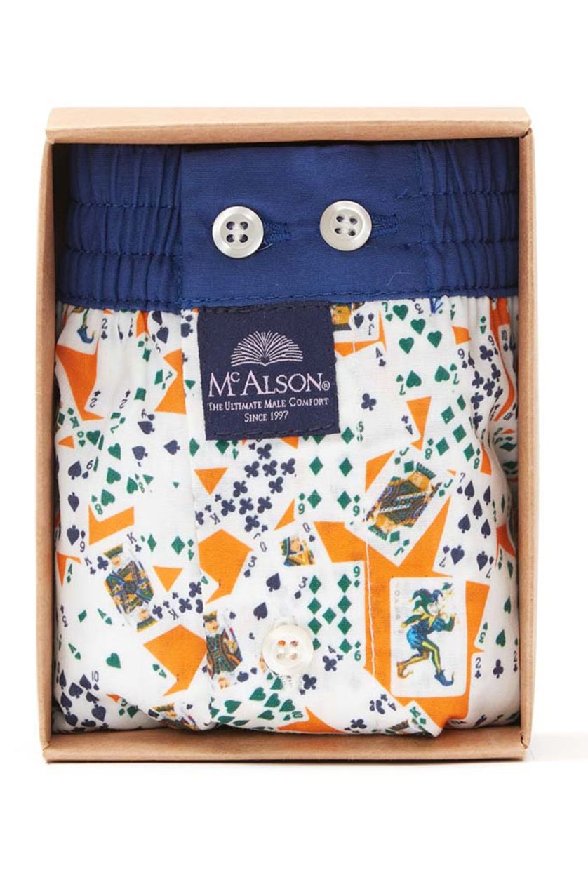 Boxer Short Playing Cards Orange