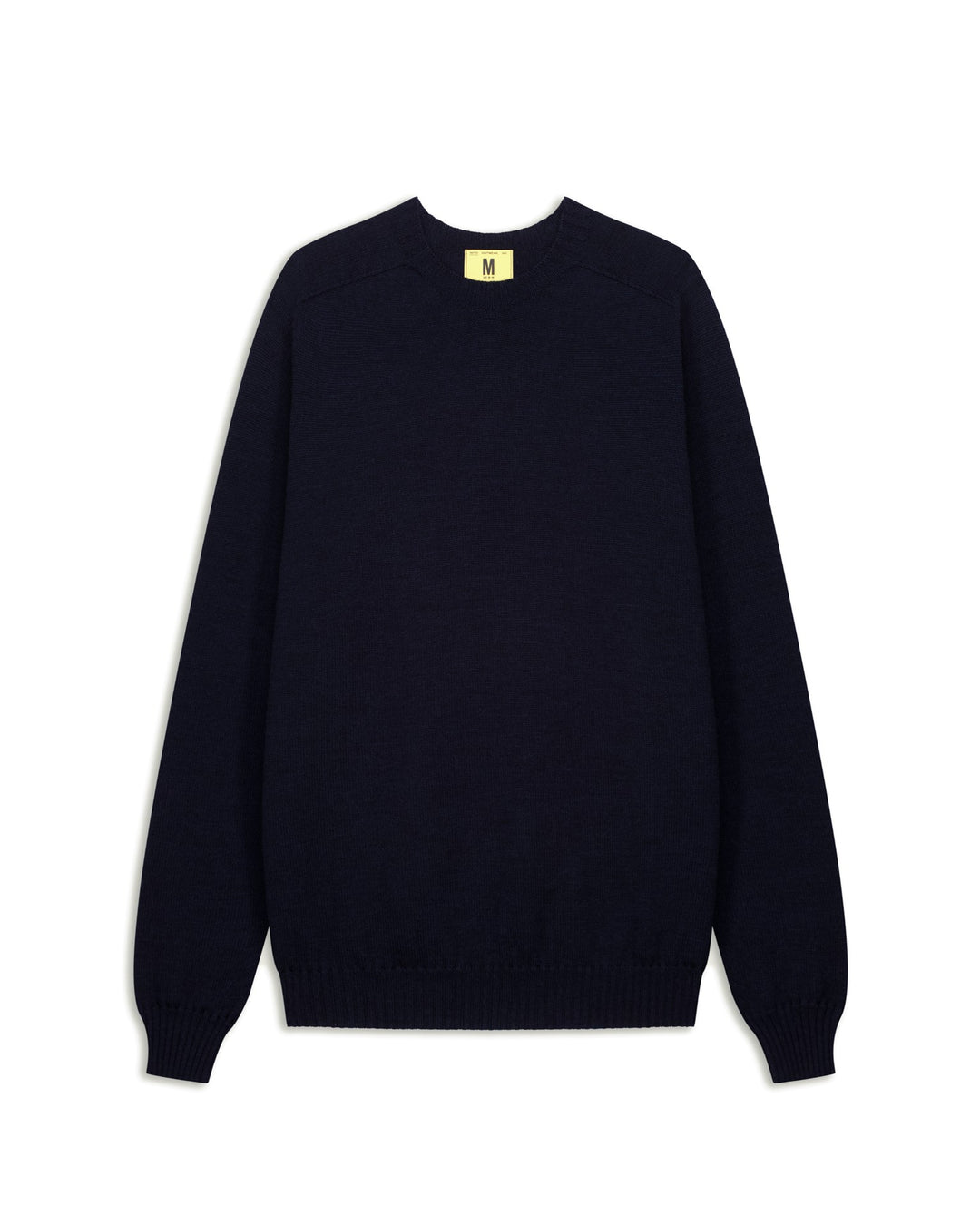 Pull col rond Aris Nitto Knitwear en maille marine, vue de face