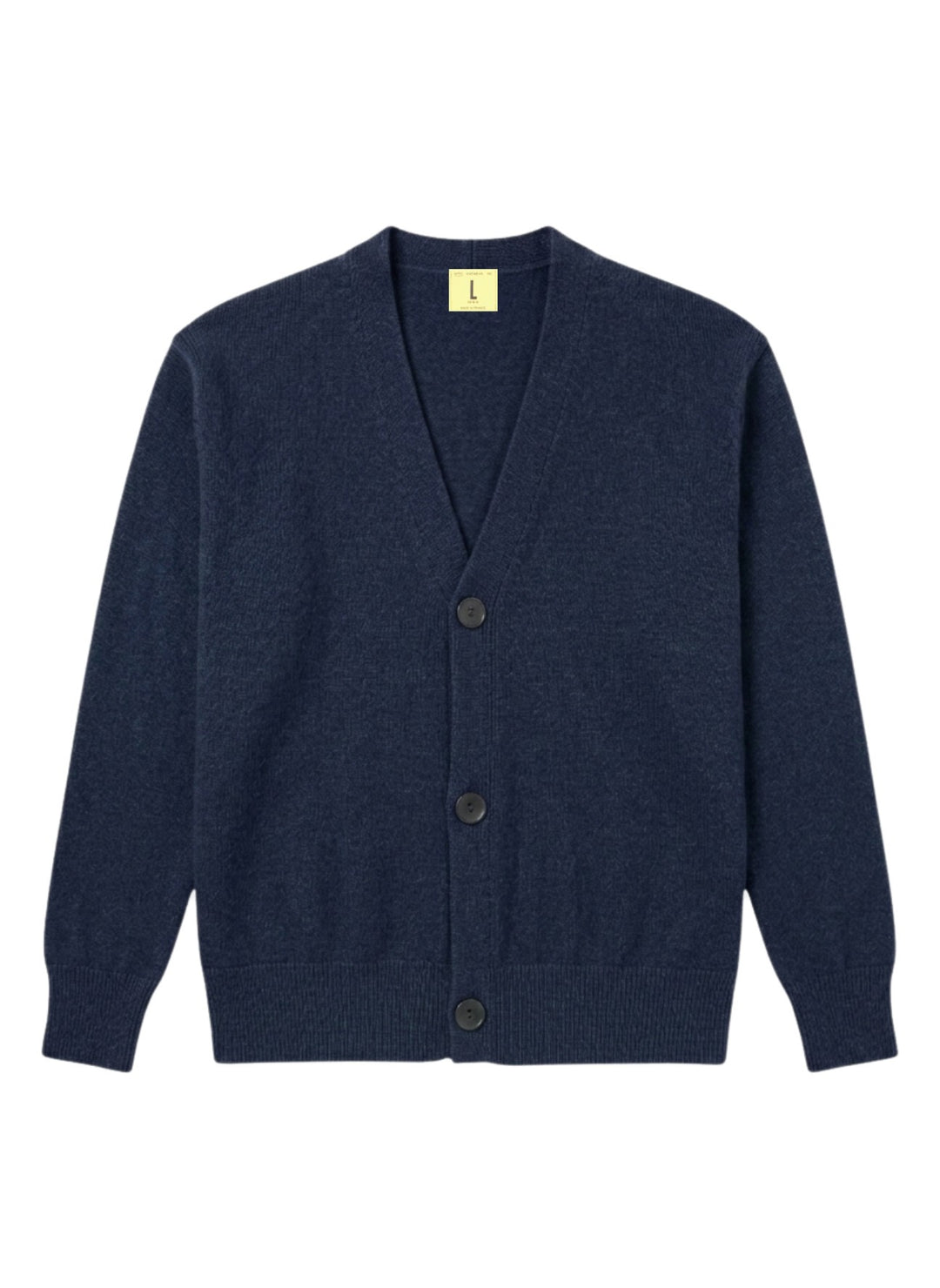 Cardigan Armen Nitto Knitwear en maille navy mix, vue de face