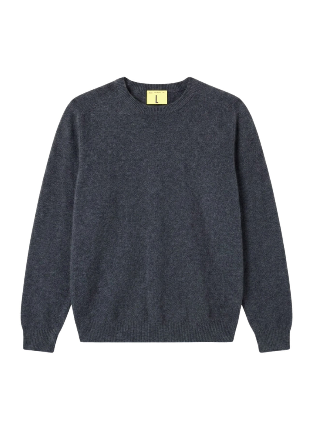 Pull col rond Armen Nitto Knitwear en maille navy mix, vue de face