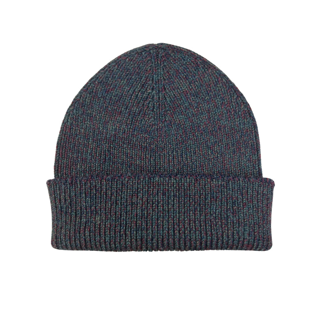Bonnet Ara Nitto Knitwear en maille chinée bordeaux et kaki