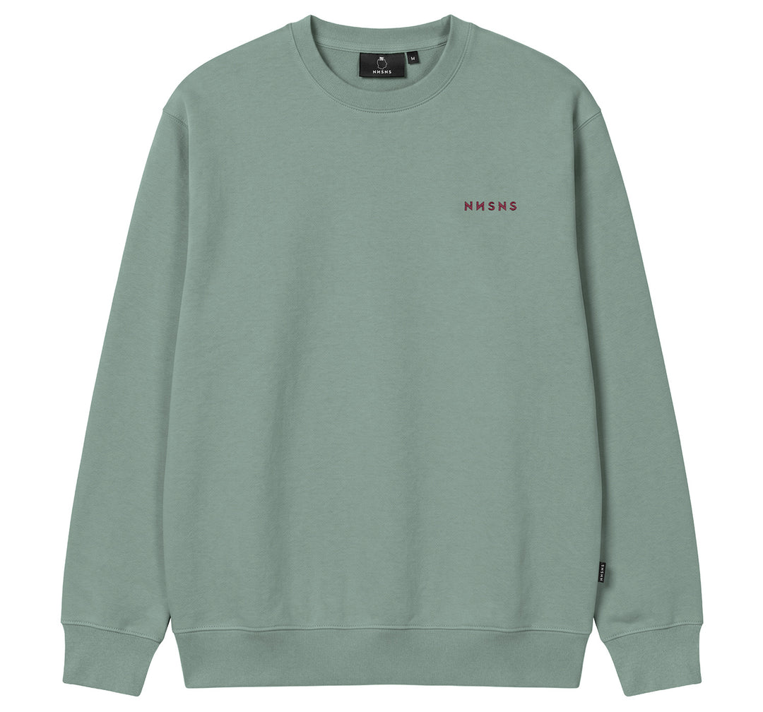 Nnsns Embroidered Crew Emerald/Burgundy