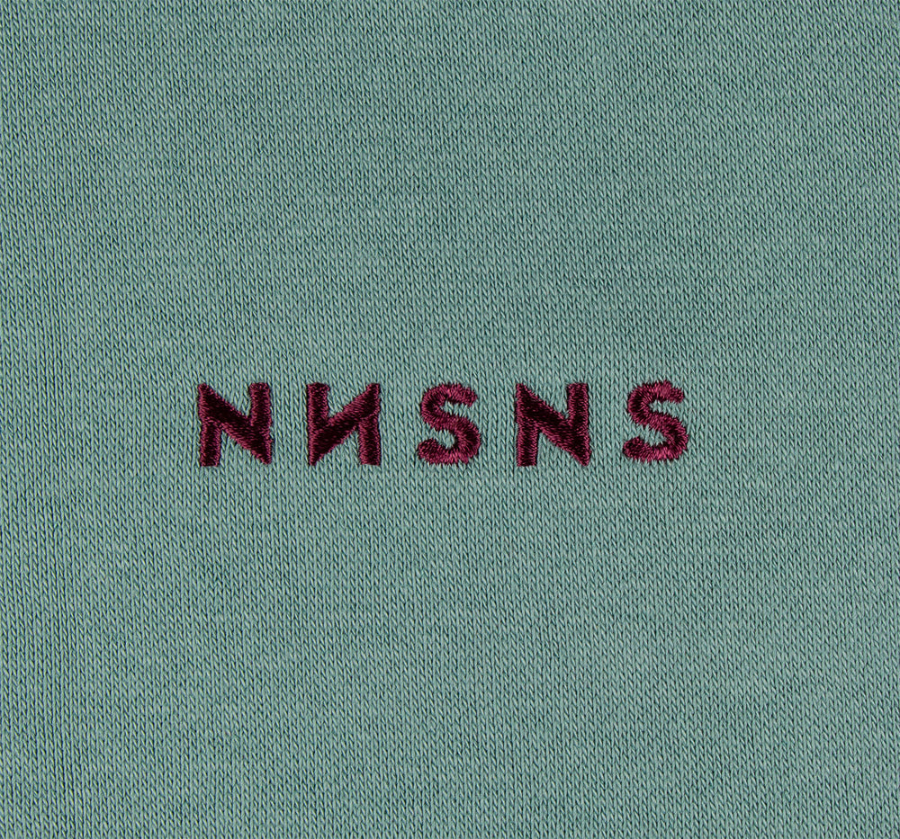 Nnsns Embroidered Crew Emerald/Burgundy