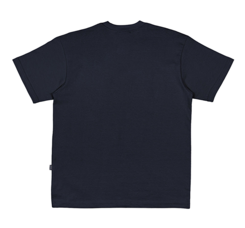 Arcade Embroidered Tee Navy
