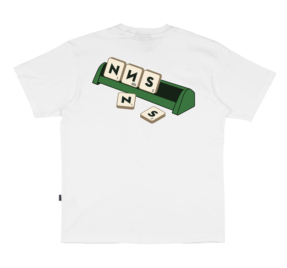 Scrabble Tee White