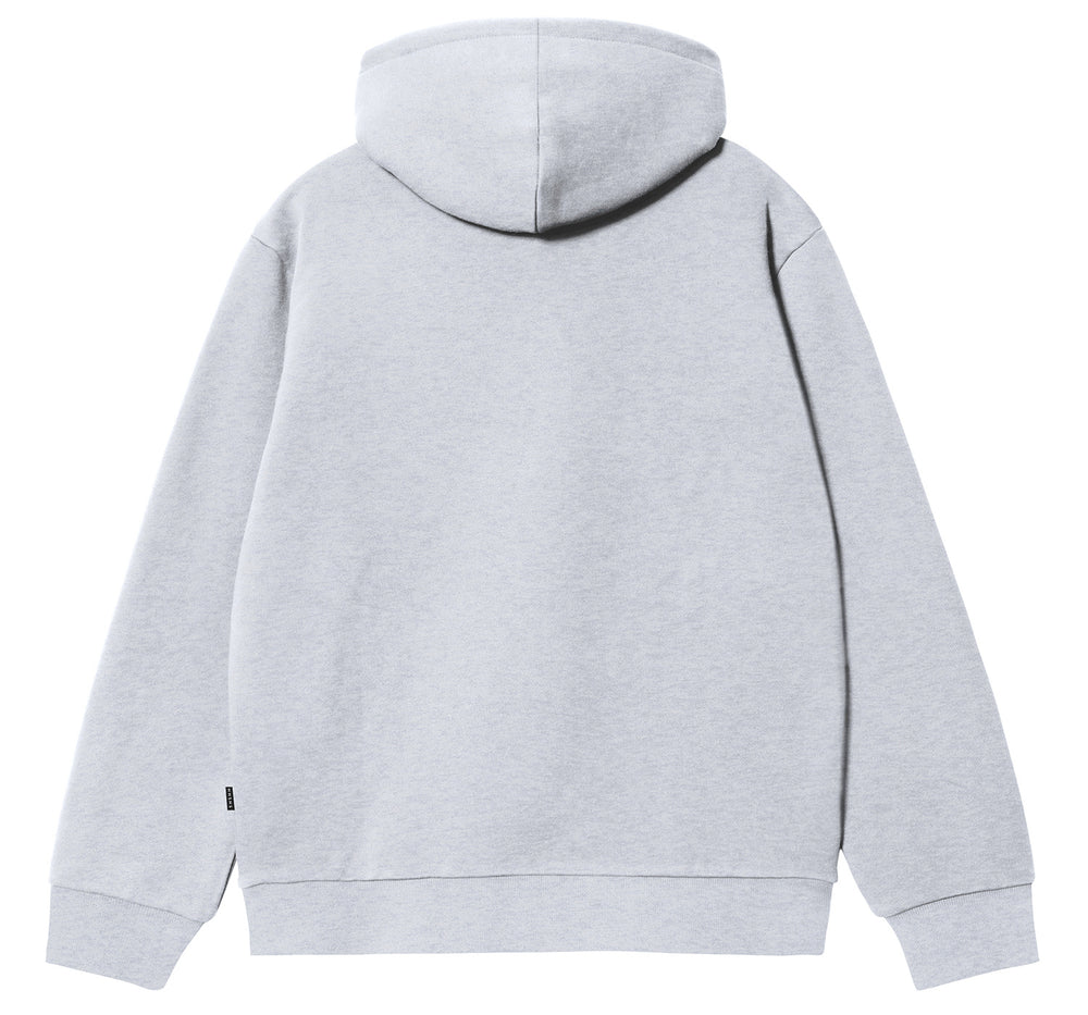 Arcade Embroidered Hooded Sweater Heather Grey