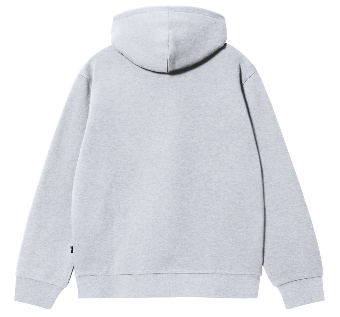 Arcade Embroidered Hooded Sweater Heather Grey