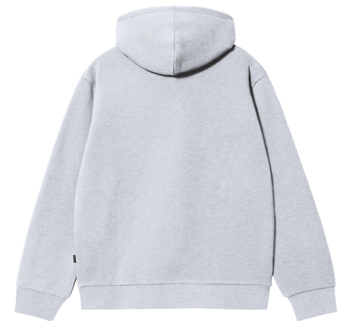 Arcade Embroidered Hooded Sweater Heather Grey