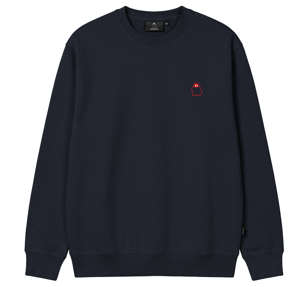 Arcade Embroidered Crew Navy