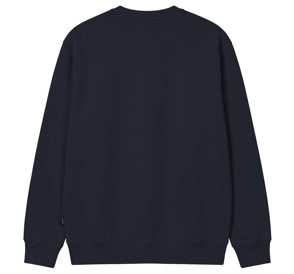 Arcade Embroidered Crew Navy