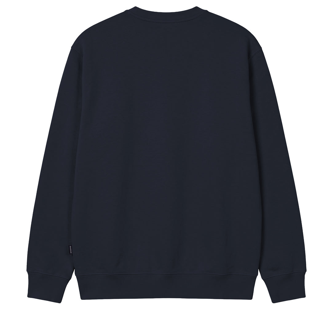 Arcade Embroidered Crew Navy